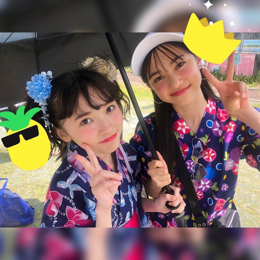 ニコ☆プチのインスタグラム：「🍍👑 浴衣美人そのいち😬💘 . . #犬飼恋彩  #桧山ありす」
