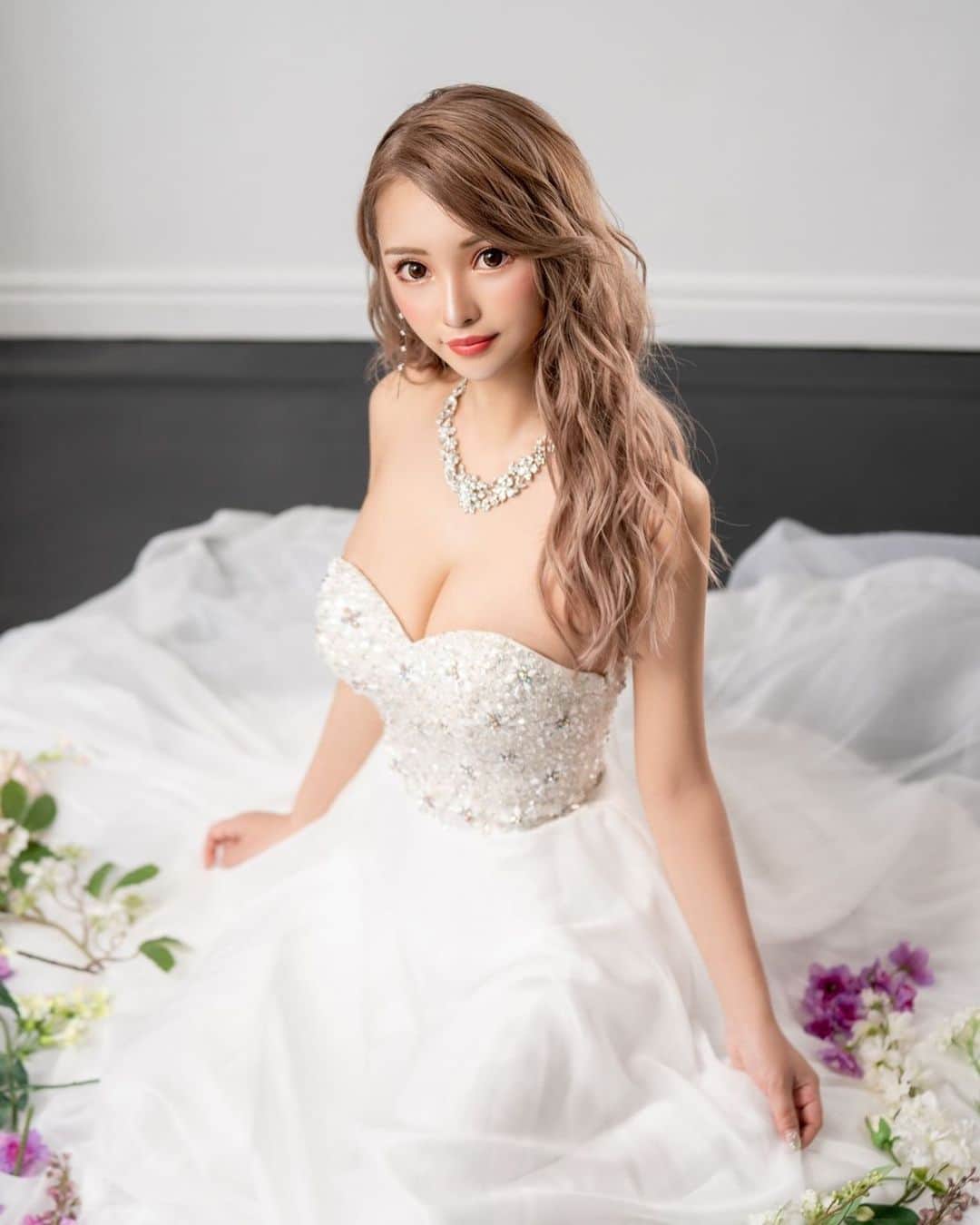 miyuのインスタグラム：「👩‍❤️‍💋‍👨💍 #bridal #wedding」