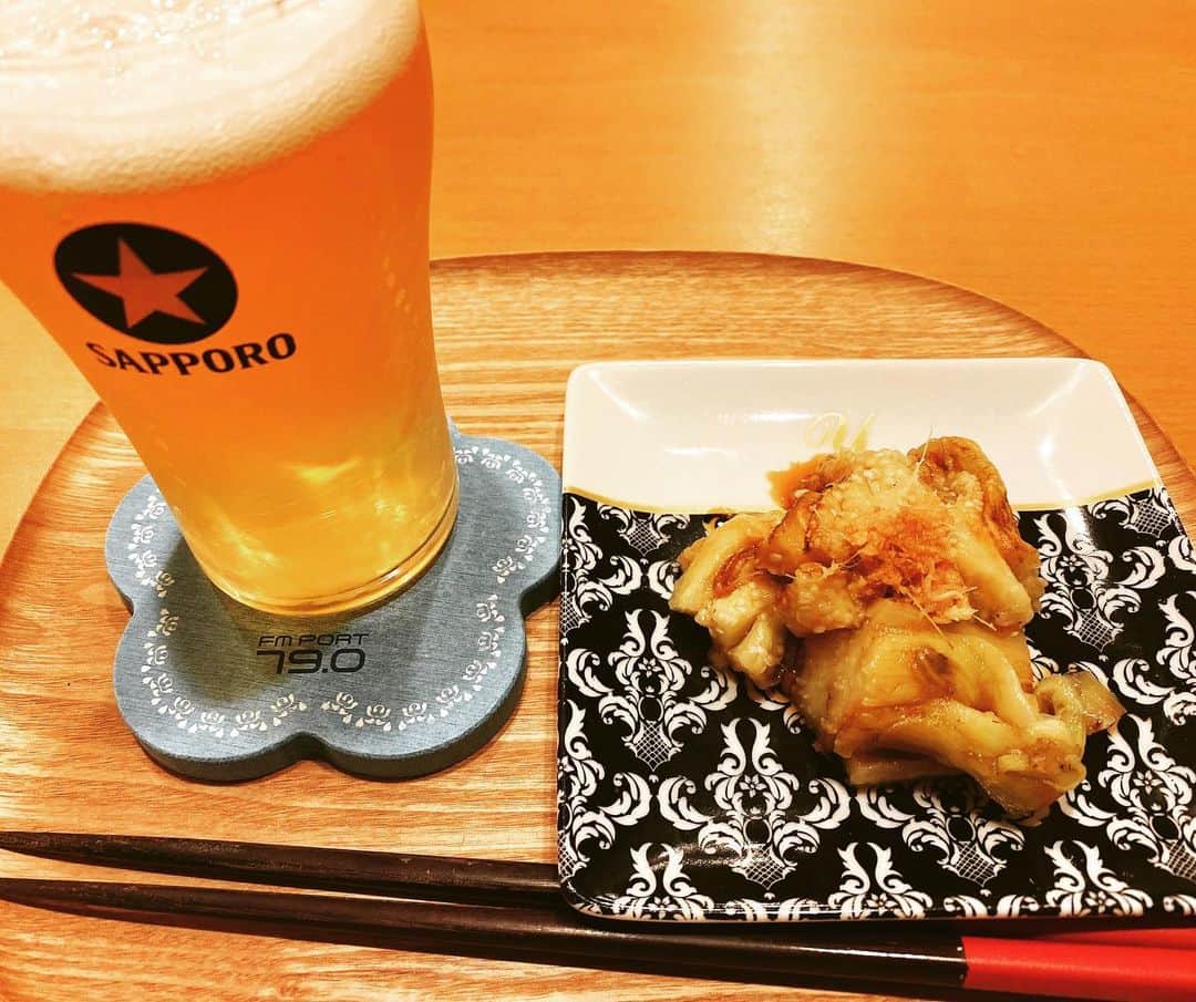 石田燿子さんのインスタグラム写真 - (石田燿子Instagram)「焼きなす&ビール #ある日の晩酌」7月14日 20時40分 - yokonti