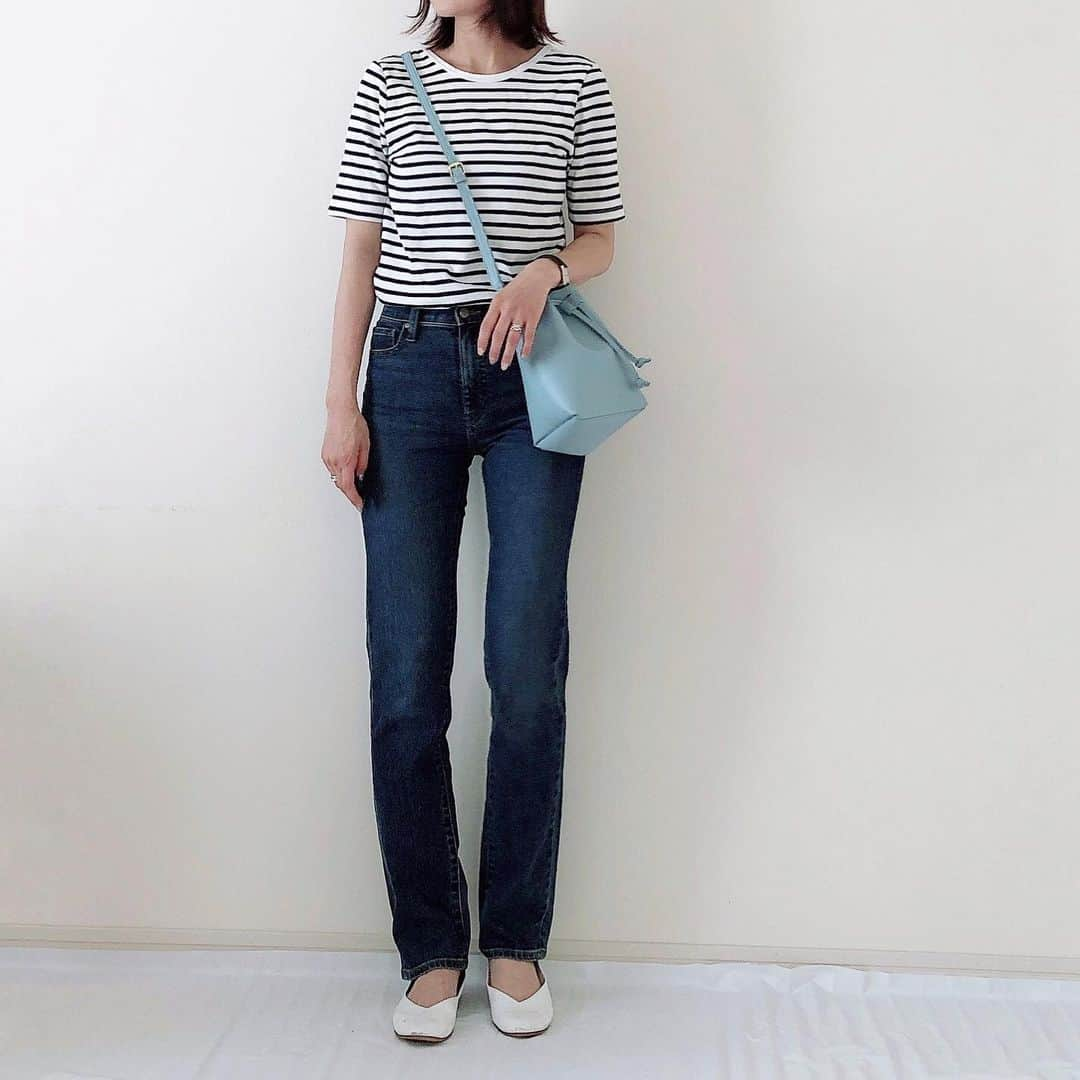 n.etsuuさんのインスタグラム写真 - (n.etsuuInstagram)「👖2020.7.15 ・ @uniqlo  #スリムストレートハイライズジーンズ　 を１週間着回してみました🙆‍♀️ ・ どんなコーデもスタイルアップして見える魔法のジーンズ！！ ・ 詳細はブログへ✍️ ・ ・ #uniqlo #uniqloginza  @uniqlo_ginza  #ママコーデ#プチプラママコーデ #ユニクロコーデ#ユニクロ購入品  #アラフォーママ#アラフォーママコーデ#シンプルコーディネート #大人カジュアルコーデ #夏コーデ #ootd#locari#etsuu着回しコーデ」7月15日 6時59分 - n.etsuu