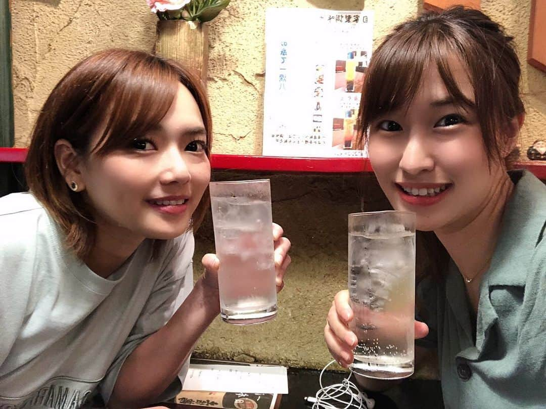 山脇千文美さんのインスタグラム写真 - (山脇千文美Instagram)「利佳子と久しぶりの会合 #ちょんちー #ちょんちぃみぃ　　　　　 #女子会 #新宿 #一滴八銭屋 #納豆うどん #美味しかった #日本酒 #飲みすぎた #うどん棒 #ゼンツしすぎた #明日も頑張ろう」7月14日 23時07分 - chanchiine