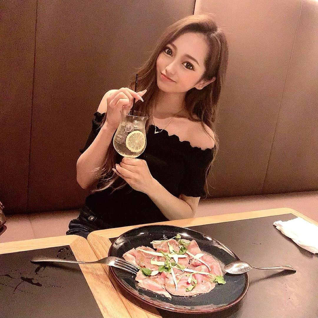 SUZUさんのインスタグラム写真 - (SUZUInstagram)「𝐷𝑖𝑛𝑛𝑒𝑟 ❤︎ ⋆ ⋆ #dinner#osaka#0714 #夜カフェ#心斎橋#オシャレ #しごおわ#カフェ巡り#でぶ活」7月15日 0時45分 - suzuchibi