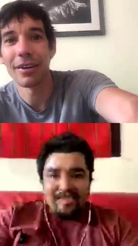 アレックス・オノルドのインスタグラム：「Len Necefer is an HF board member, the CEO of Natives Outdoors, and an assistant professor at the University of Arizona. Nice chat, as usual.」