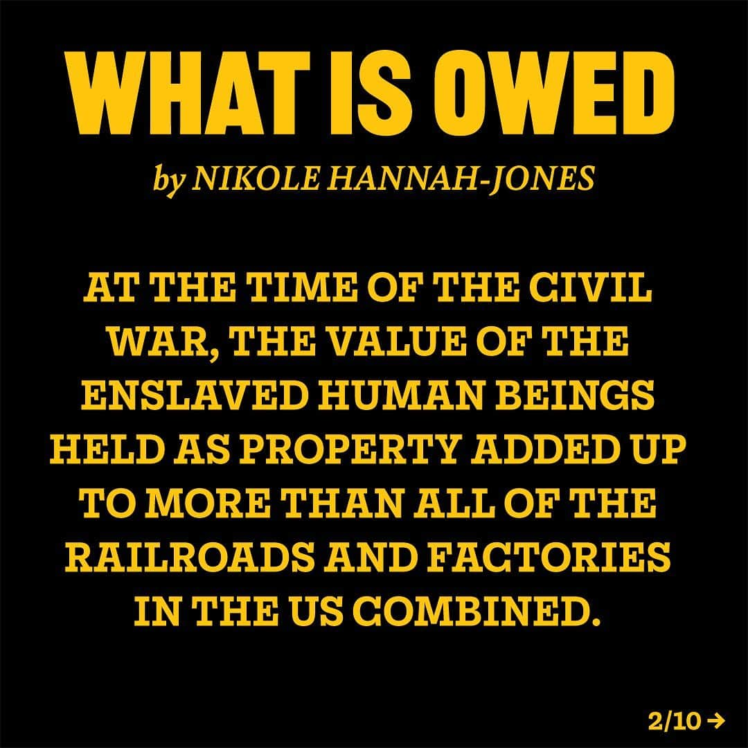 デュア・リパさんのインスタグラム写真 - (デュア・リパInstagram)「We can't understand racial injustice if we don't first understand the centuries-long forced economic disadvantage of Black Americans. “What Is Owed” in the NYT magazine by Nikole Hannah-Jones should be mandatory reading. Link in stories. @nytimes   #whatisowed #reparations #nikolehannahjones」7月15日 1時35分 - dualipa