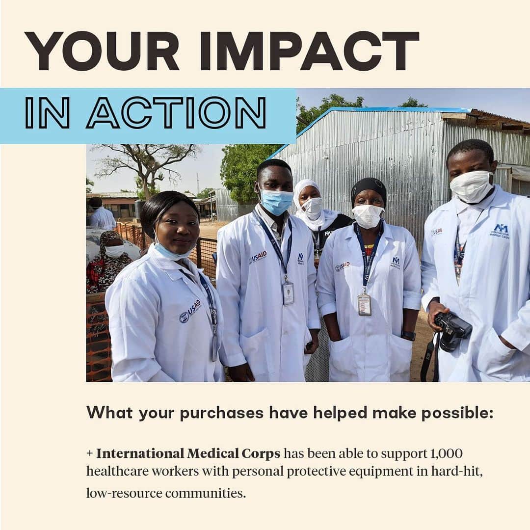 トムズシューズのインスタグラム：「Your impact in action with @internationalmedicalcorps. // Learn more about the TOMS COVID-19 Global Giving Fund via link in bio.」