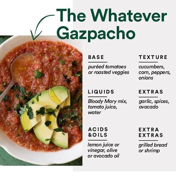 Whole Foods Marketさんのインスタグラム写真 - (Whole Foods MarketInstagram)「Your summer cool-down regimen should most definitely include gazpacho. It’s easy and surprisingly adaptable. Plus, it’s fun to say and even more fun to eat!」7月15日 4時21分 - wholefoods