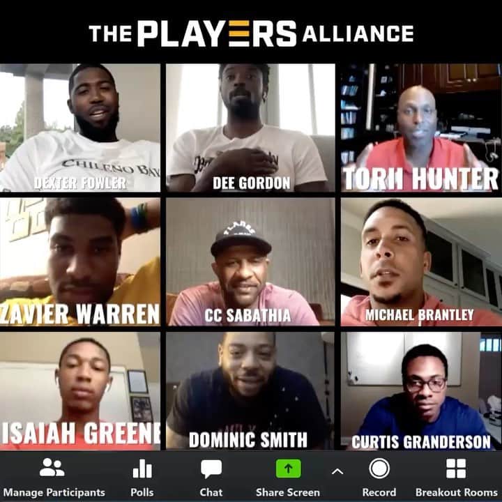 ディー・ゴードンのインスタグラム：「What happens when members of The Players Alliance mentor the new class of MLB Draft picks?   👉🏾 Check out @theplayersalliance for a full recap of our first program.」