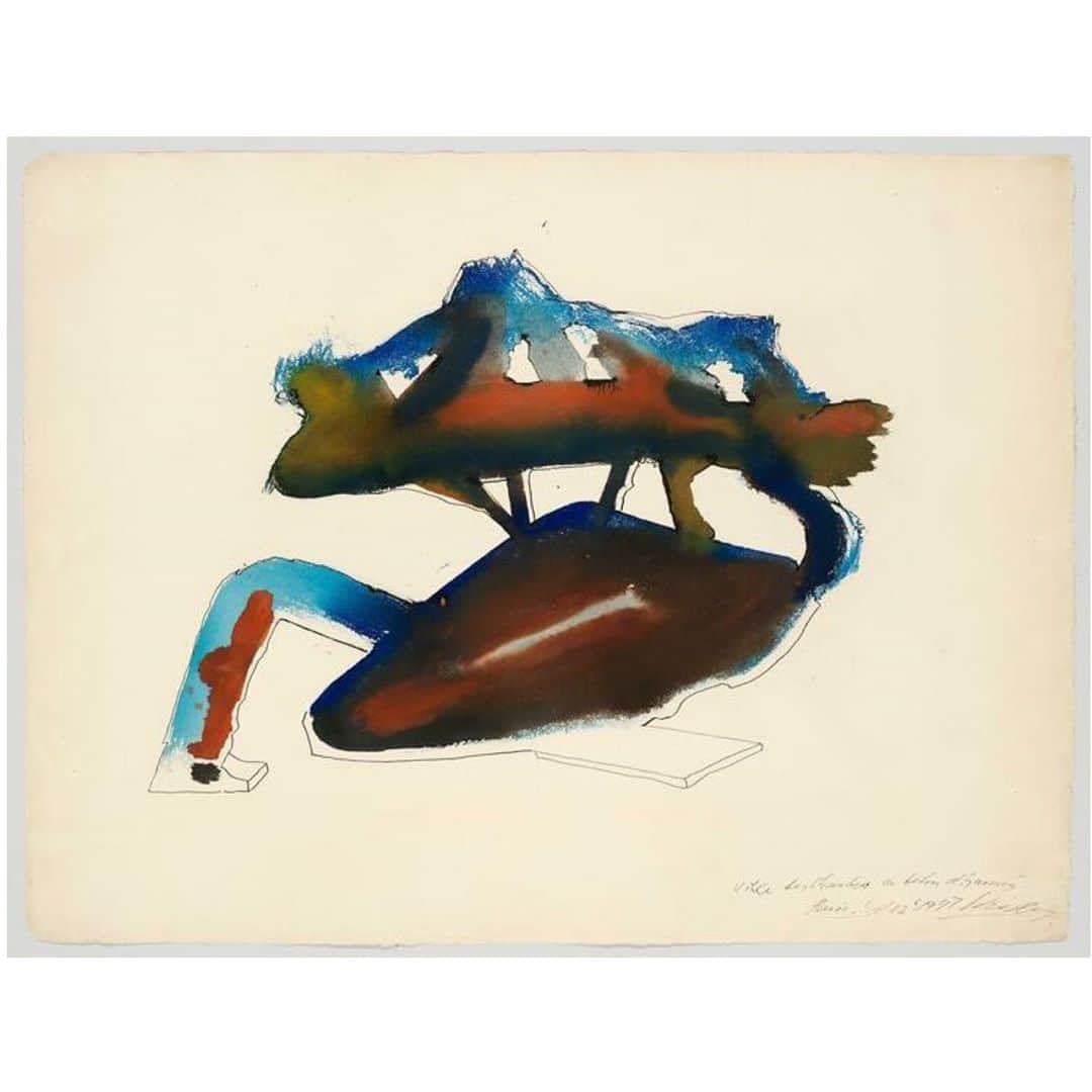 THE ROWさんのインスタグラム写真 - (THE ROWInstagram)「Frederick Kiesler; ‘Drawing for the Endless House’, 1947」7月15日 4時53分 - therow