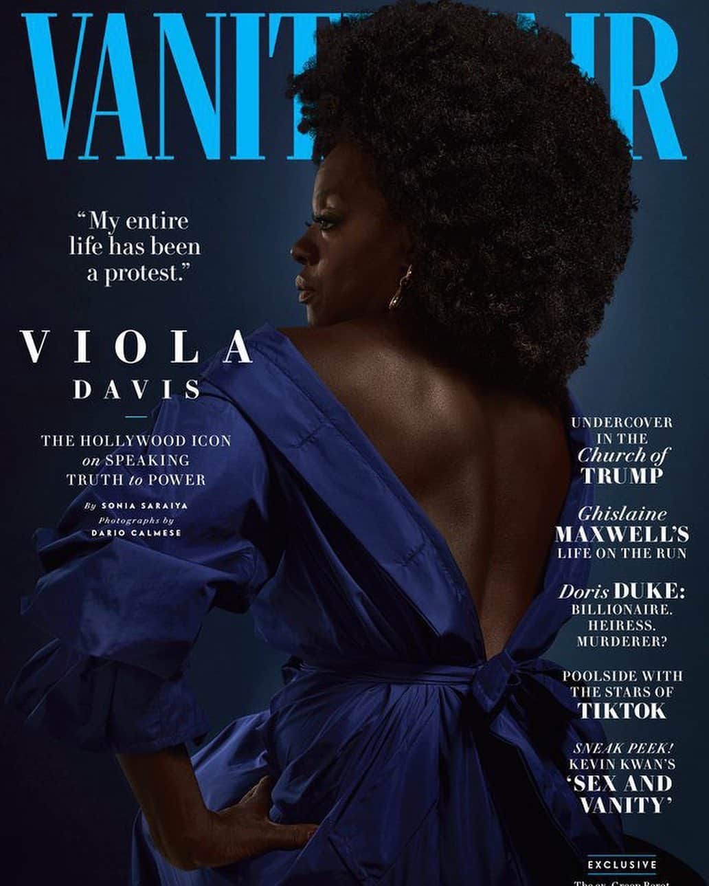E! Onlineさんのインスタグラム写真 - (E! OnlineInstagram)「Viola Davis for Vanity Fair. The cover marks the first Vanity Fair cover shot by a Black photographer. (📷: @dario.studio/@VanityFair)」7月15日 6時02分 - enews