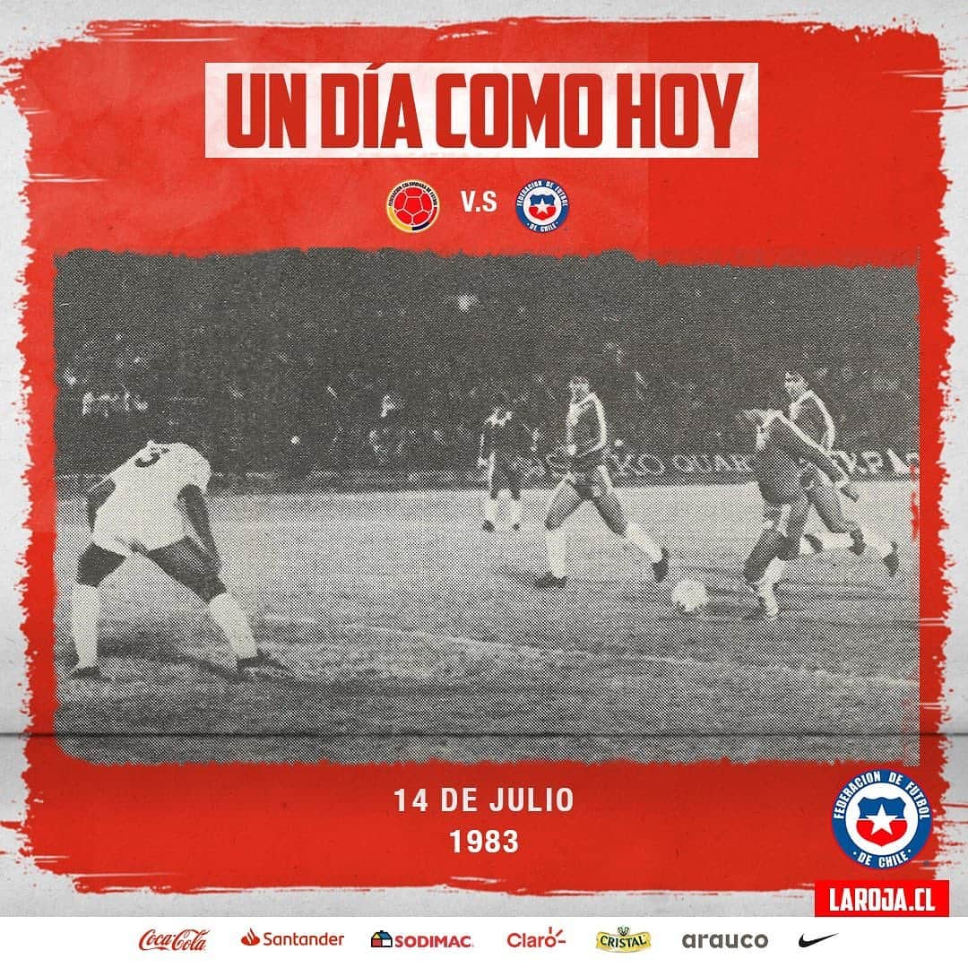 サッカーチリ代表チームさんのインスタグラム写真 - (サッカーチリ代表チームInstagram)「‪🇨🇱⚽️ El 14 de julio de 1983, Jorge "Mortero" Aravena anotó su primer gol con #LaRoja ‬  ‪🎙 "Fue una tremenda alegría" ‬  ‪📲 Los detalles en LaRoja.cl y en nuestras historias 🔼  ‪#SeleccionChilena #Chile #FutbolChileno ‬」7月15日 10時36分 - laroja