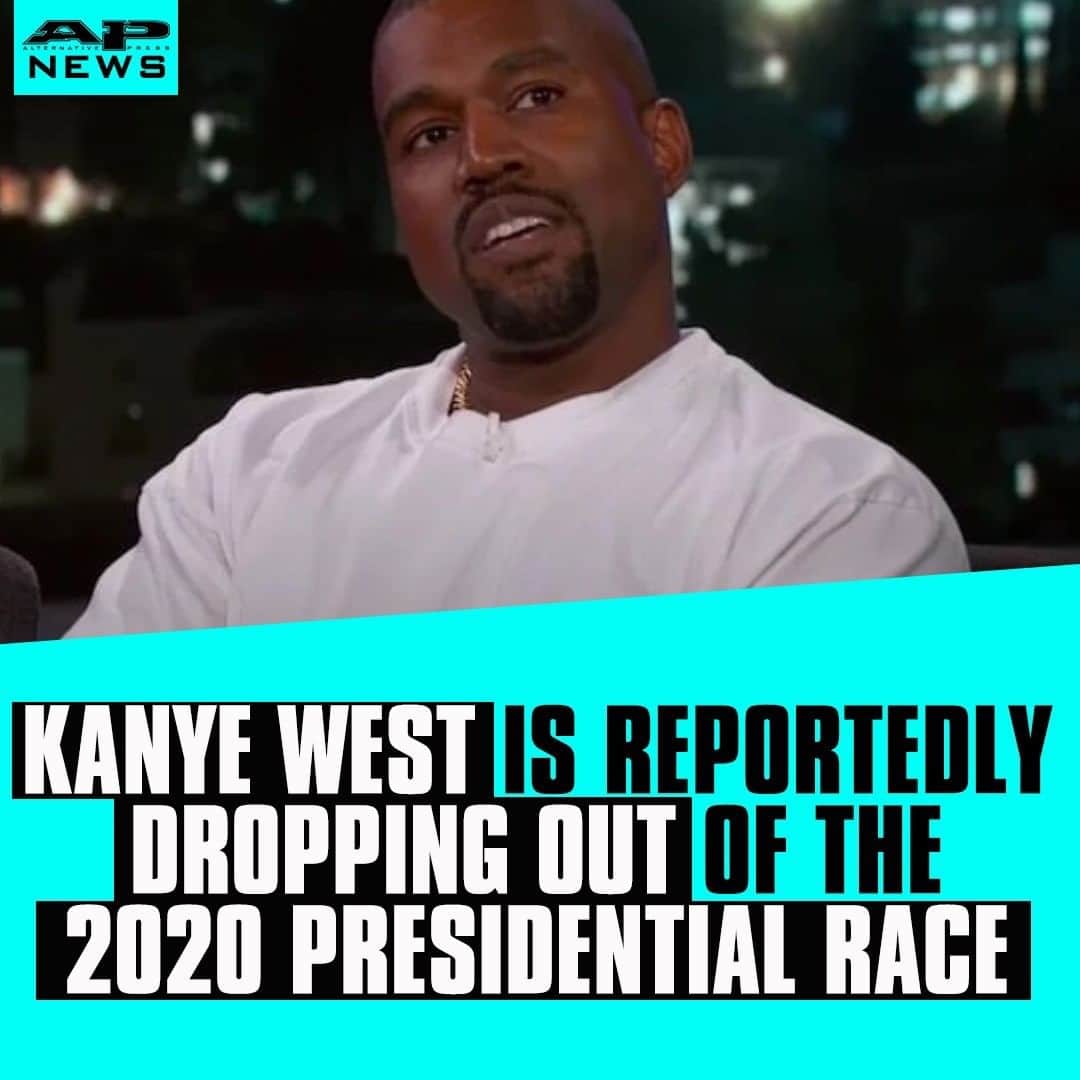 Alternative Pressさんのインスタグラム写真 - (Alternative PressInstagram)「A member of Kanye West’s campaign says that he’s dropping out of the 2020 presidential race⁠ LINK IN BIO⁠ .⁠ .⁠ .⁠ #kanyewest #presidentialcandidate #presidentialcampaign #2020presidentialrace #alternativepress #altpress」7月15日 11時01分 - altpress