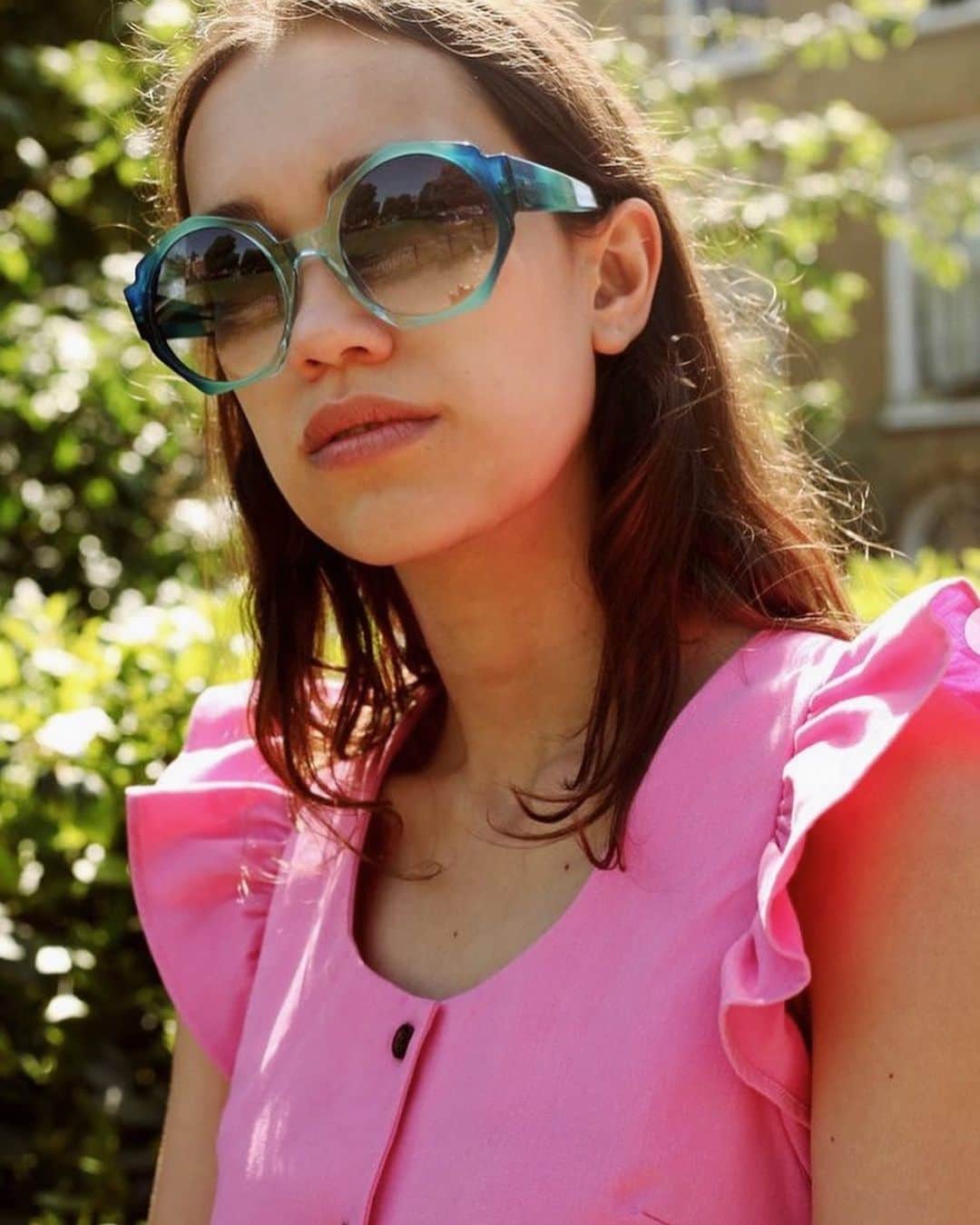Meganさんのインスタグラム写真 - (MeganInstagram)「Zanzan ORTOLAN hexagonal sunglasses 〰 handmade in Italy 🕶  - - - - #サングラス #선글라스 #lunettes #occhiali #sunglasses #eyewear #handmadeinitaly #slowfashion #buybetterbuyless #zanzaneyewear」7月15日 15時08分 - zanzan_domus