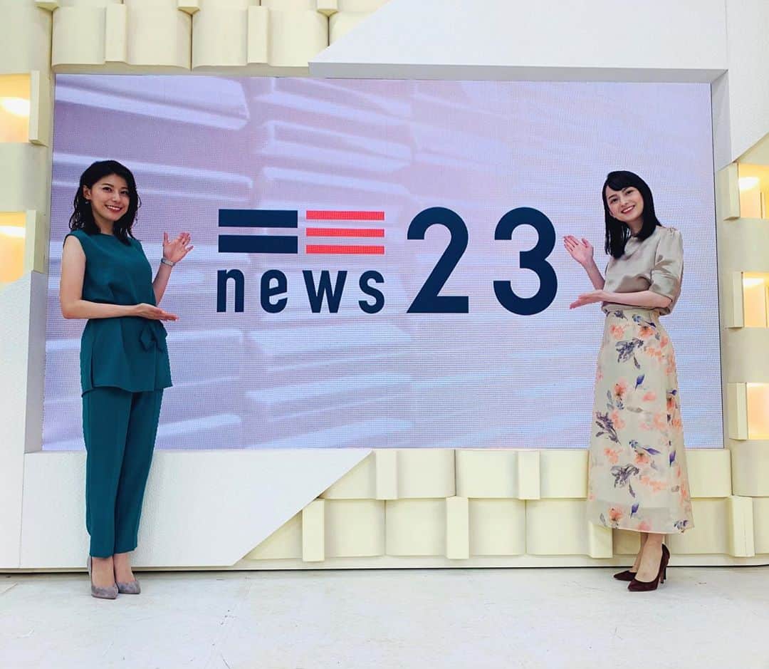 のインスタグラム：「. 先週からnews23の番組に出演しています。 星さんや山本恵里伽アナ、石井アナと 力を合わせて、しっかりと小川彩佳さんの 産休中、番組を支えられるよう頑張ります！ . 毎週金曜日と、水曜日隔週担当です。 夜寝る前にぜひ、その日のニュースを チェックしてください📺✨」