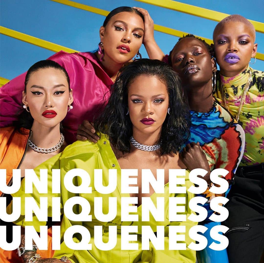 のインスタグラム：「On the occasion of the release of the Group’s CSR annual report (link in bio), LVMH and its Maisons reaffirm their commitment to build an inclusive organization and fight against any form of discrimination.  Among the milestones of our Diversity & Inclusion journey highlighted in the report (link in bio), we’re taking a look back on the stories behind @fenty and @fentybeauty.  FENTY was created through a partnership between Robyn Rihanna Fenty and LVMH as a distinct new creative path embracing freedom from conventions and rules. Inspired by a worldwide community of talent and creativity, FENTY ushers in inclusivity by designing clothing lines for all sizes and unisex pieces.  With a wide range of products designed for all skin types and tones, Fenty Beauty is redefining the rules of makeup. Launched by Rihanna in partnership with the KENDO group, the brand is available through Sephora and was developed with the clear intention that absolutely no one was to be excluded.  #LVMH #LVMHTalents #CSR」