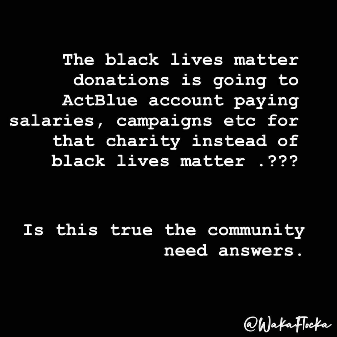 ワカ・フロッカ・フレイムのインスタグラム：「The community need answer now? I just speak on behalf of the community!!」