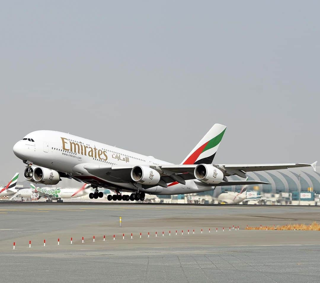 エミレーツ航空さんのインスタグラム写真 - (エミレーツ航空Instagram)「Our iconic @Airbus A380 returned to the skies today with flights to London Heathrow and Paris. We will also launch a daily A380 service to Amsterdam and a second daily A380 service to London Heathrow starting from 1 August.  We are also resuming scheduled passenger services to seven cities today – Athens, Barcelona, Geneva, Glasgow, Larnaca, Munich and Rome – offering our customers more travel options with flights to over 50 destinations worldwide.  @heathrow_airport @parisaeroport @schiphol @DXB」7月15日 19時01分 - emirates