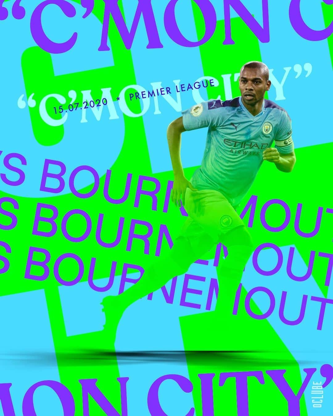 フェルナンジーニョのインスタグラム：「C’MON CITY 🙌🏾」