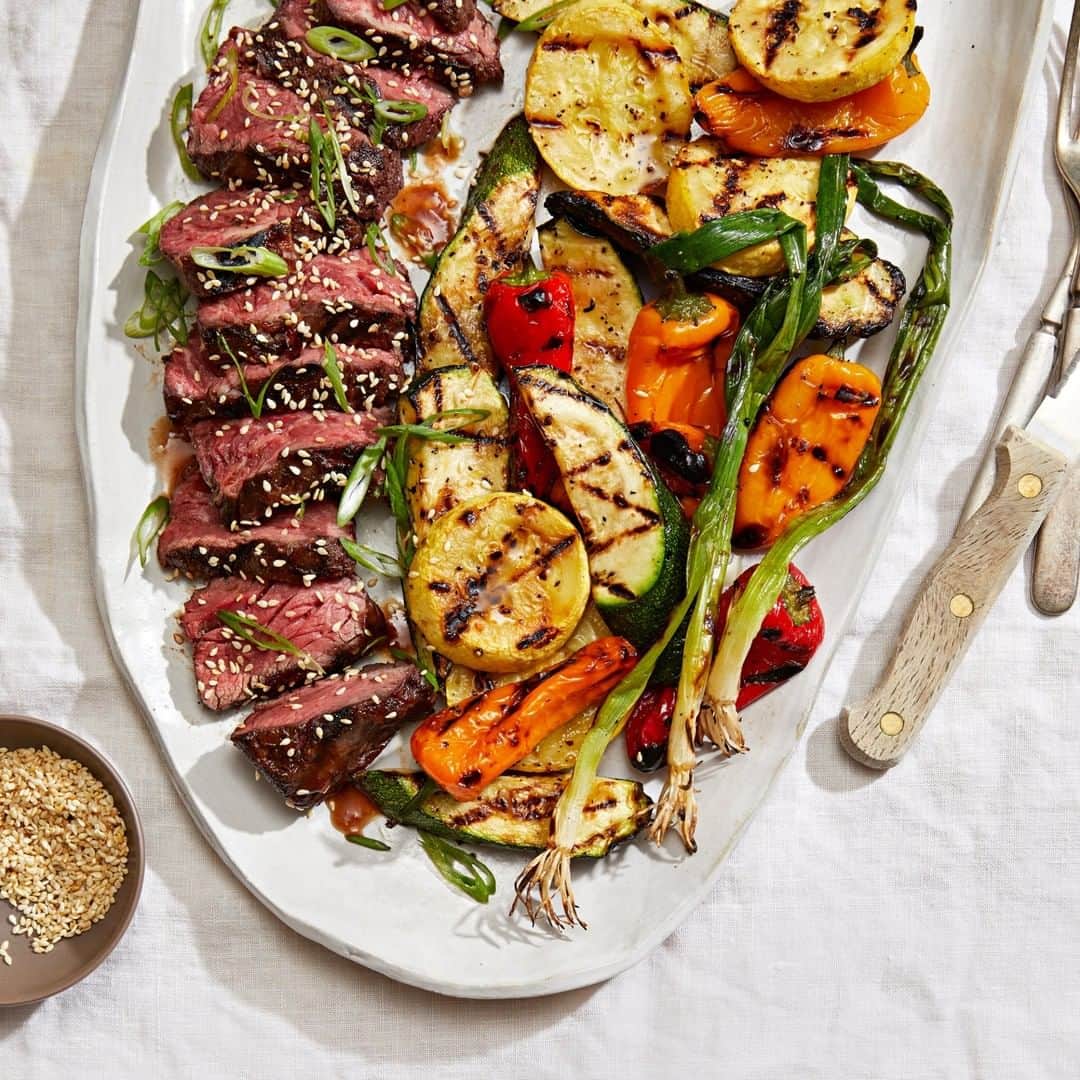 Food & Wineさんのインスタグラム写真 - (Food & WineInstagram)「2016 #FWBNC @chefravikapur’s (of @liholihoyachtclub) hanger steak with kimchi glaze and miso butter grilled vegetables is a summer cookout showstopper. Tap the link in our bio for his recipe, from our July issue. 📷: @taradonnephoto」7月15日 23時00分 - foodandwine