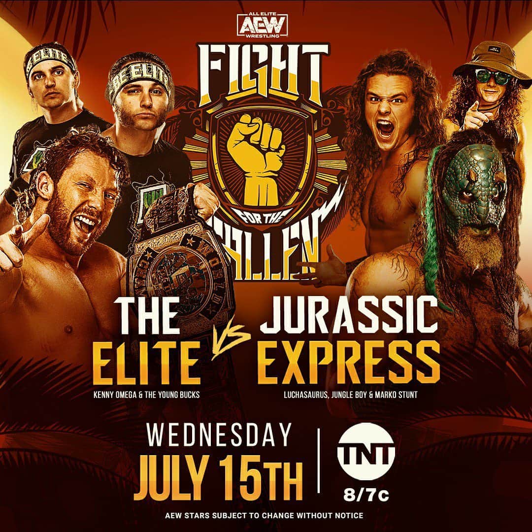 マット・ジャクソンのインスタグラム：「#theELITE is back tonight on #AEWDynamite taking on Jurassic Express! Let’s party.」