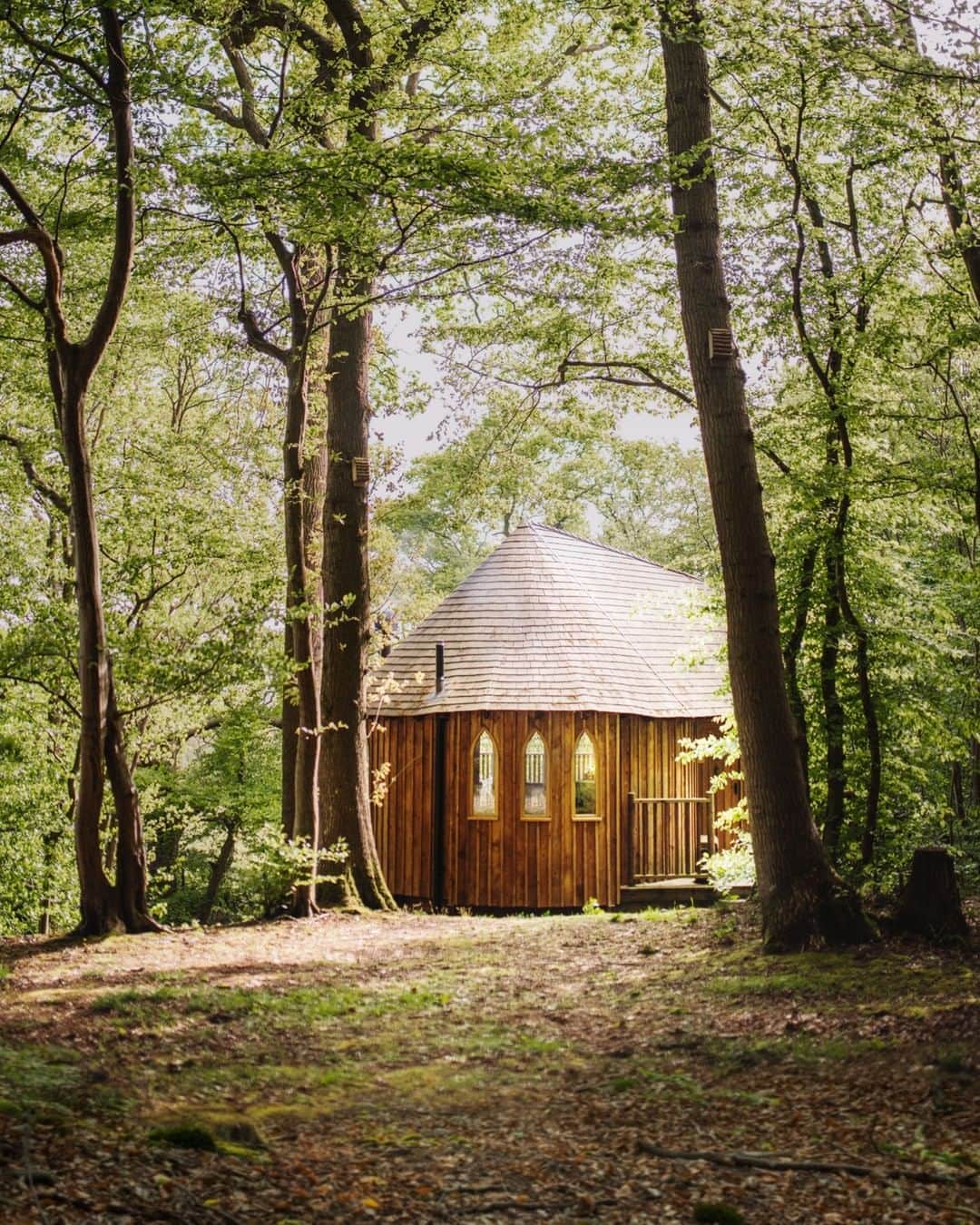 Airbnbさんのインスタグラム写真 - (AirbnbInstagram)「Right outside every backyard, discover a world of woodland homes for you to nest. Falcons fly to this Mayfield treehouse’s maple canopy. But coming from London, all you'll need is a car. And less than two hours later, once you smell its aromatic cedar walls, you’ll know you’re close. #GoNear  Discover remote stays near you. Link in bio.   📷: @maxmiechowski」7月16日 0時41分 - airbnb