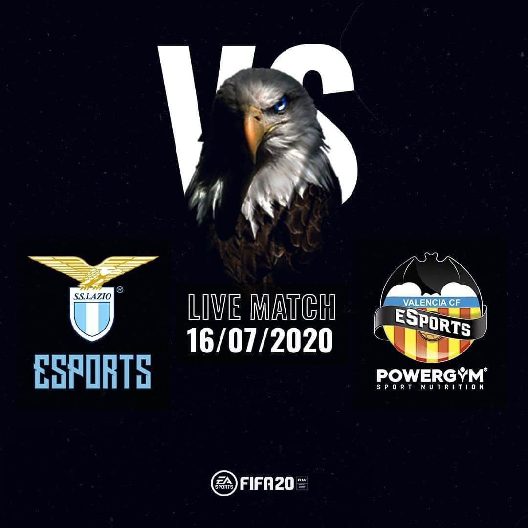 SSラツィオさんのインスタグラム写真 - (SSラツィオInstagram)「🔵🎮🔵 Domani grande showmatch alle 18:00 #LazioeSports contro il @vcfesports per una sfida di #FIFA20: live on Twitch!  #CMonEagles 🦅」7月16日 1時00分 - official_sslazio