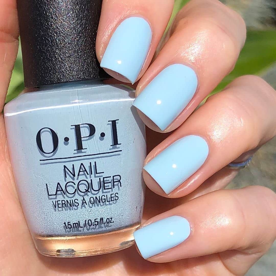 OPIさんのインスタグラム写真 - (OPIInstagram)「We predict clear blue skies when you wear this #blue hue. 🌞@emmaheartssnails   #ItsABoy!   #OPIObsessed #ColorIsTheAnswer #NOTD #NailSwag #NailsOfInstagram #NailsOnFleek #NailPolish #Nails #OPI #BlueNails」7月16日 4時01分 - opi