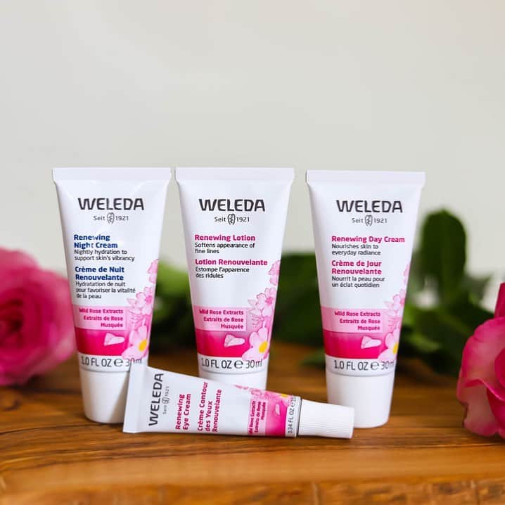 Weledaのインスタグラム：「Looking for petal-soft skin? 🥀 Our Renewing line is designed to soften the appearance of fine lines and hydrate your skin! #weledaskin」