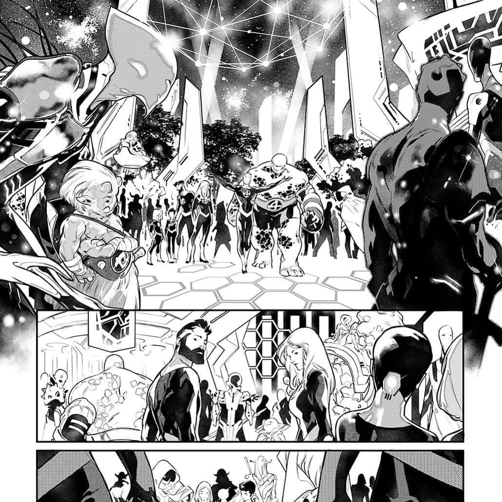 RB Silvaさんのインスタグラム写真 - (RB SilvaInstagram)「Part of a page from Empyre Fantastic Four #0 published last week.」7月16日 4時11分 - rbsilva_comics
