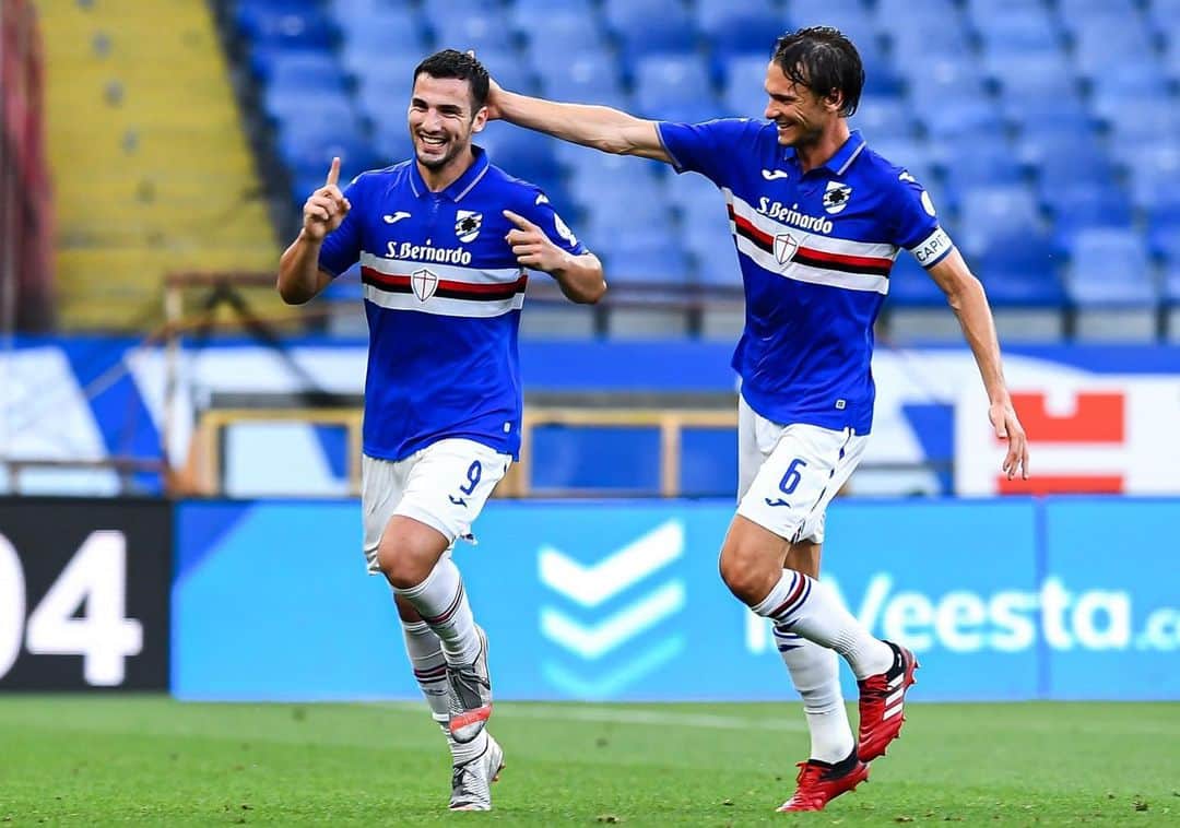 アルビン・エクダルのインスタグラム：「Grande @federicobonazzolireal complimenti! Forza Samp 💪🏻 @sampdoria」