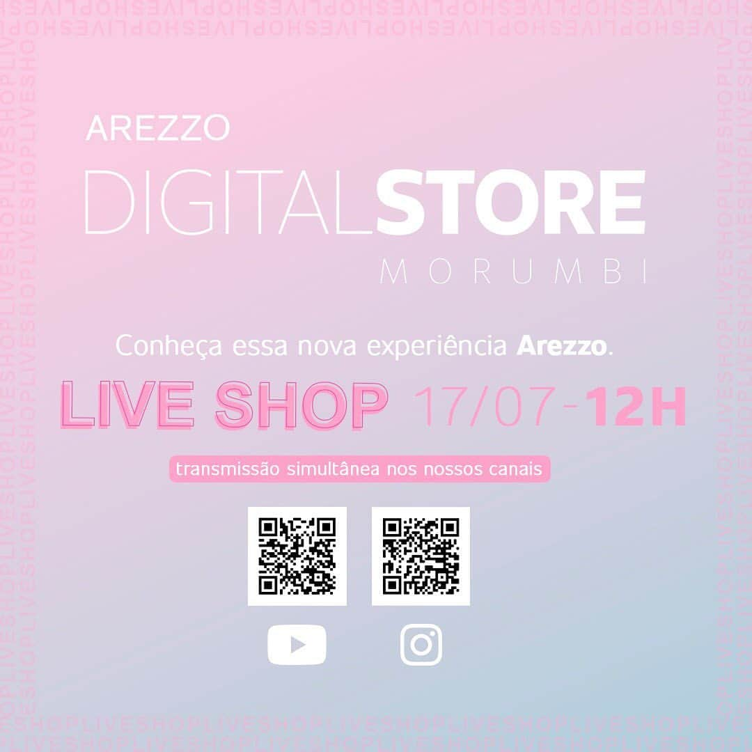 Arezzoさんのインスタグラム写真 - (ArezzoInstagram)「Anota aí: 17/07 às 12h é quando a moda e a tecnologia vão se encontrar para uma experiência de compra personalizada e exclusiva na nossa primeira digital store!  Vamos juntas? ❤️  Compartilhe com suas amigas! #ArezzoDigitalStore」7月16日 5時16分 - arezzo