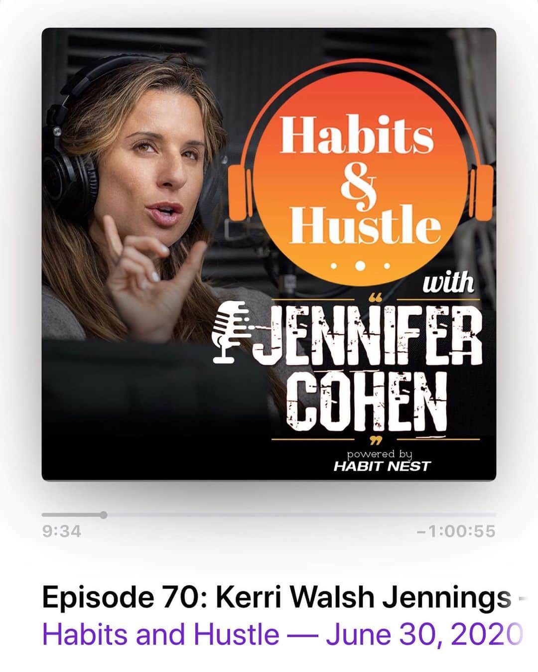ケリー・ウォルシュ・ジェニングスさんのインスタグラム写真 - (ケリー・ウォルシュ・ジェニングスInstagram)「𝐇𝐚𝐛𝐢𝐭𝐬 & 𝐇𝐮𝐬𝐭𝐥𝐞 𝐰𝐢𝐭𝐡 Jennifer Cohen was truly an incredible conversation. Head to my stories and I’ll add a swipe up so you can listen to the podcast at your convenience. It’s dope. It fires me up and hopefully it’ll fire you guys up too 💪🙌👊  OR you can copy + paste this link 👇  https://podcasts.apple.com/us/podcast/habits-and-hustle/id1451897026?i=1000480304869」7月16日 5時37分 - kerrileewalsh