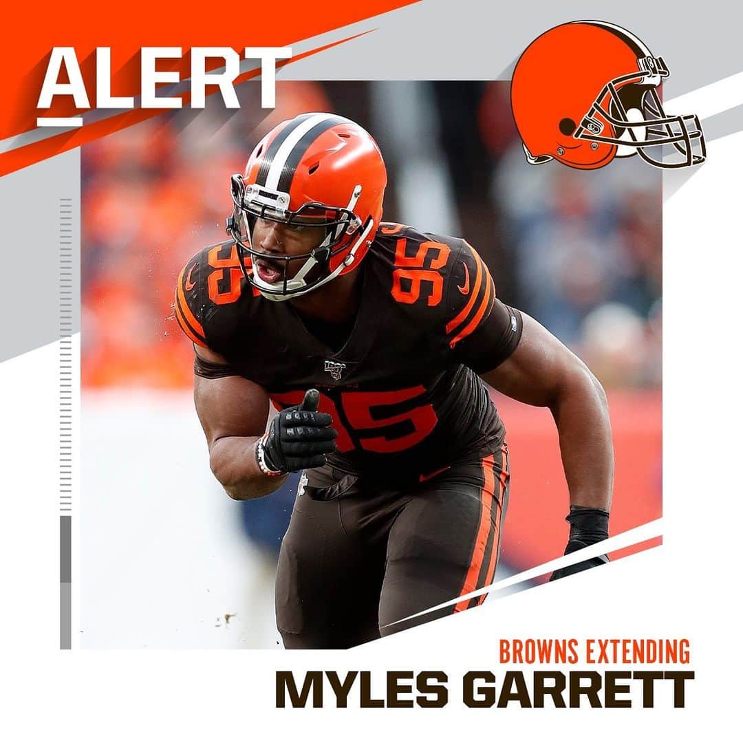 NFLさんのインスタグラム写真 - (NFLInstagram)「Myles Garrett signs five-year extension with Browns. - 📷: Greg Trott/AP」7月16日 5時46分 - nfl