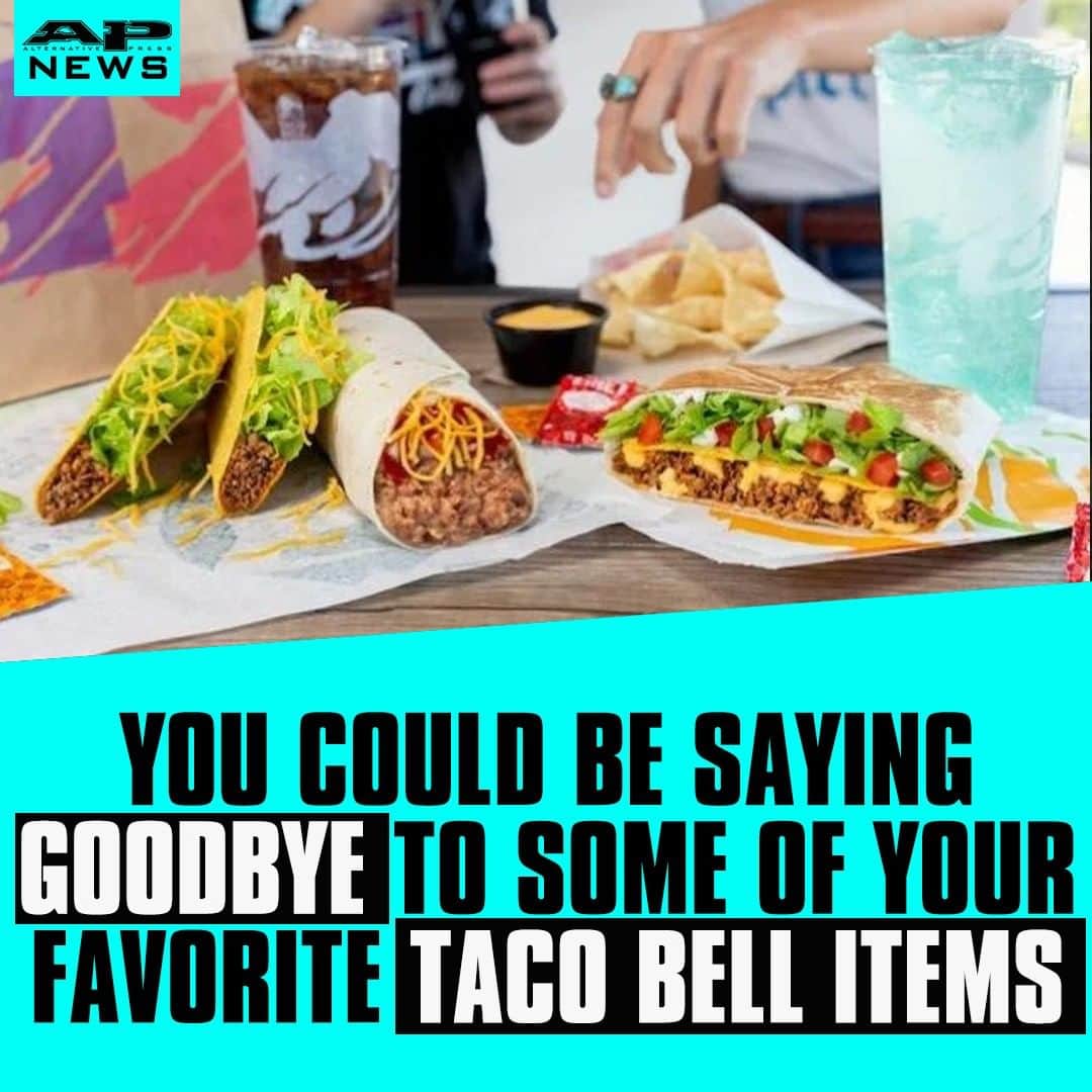 Alternative Pressさんのインスタグラム写真 - (Alternative PressInstagram)「@tacobell is reportedly making some big changes to its menu including removing some popular items 🌮⁠ LINK IN BIO⁠ .⁠ .⁠ .⁠ #tacobell #tbell #tacobellfavorites #tacobellmenu #alternativepress #altpress」7月16日 6時01分 - altpress