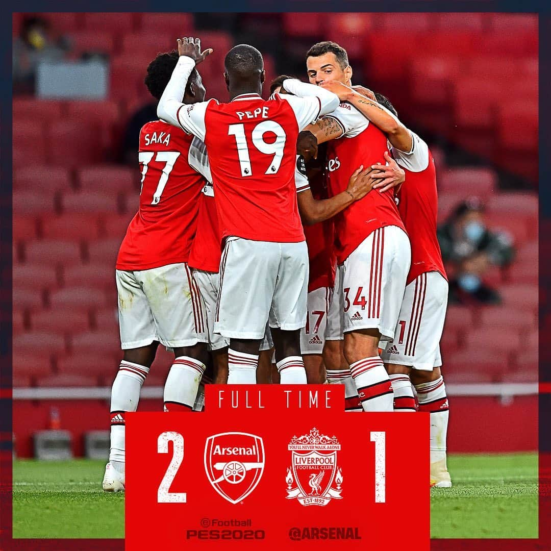 アーセナルFCさんのインスタグラム写真 - (アーセナルFCInstagram)「Good grind, lads! 👊😤 #premierleague #arsenal #afc #coyg #gunners」7月16日 6時09分 - arsenal