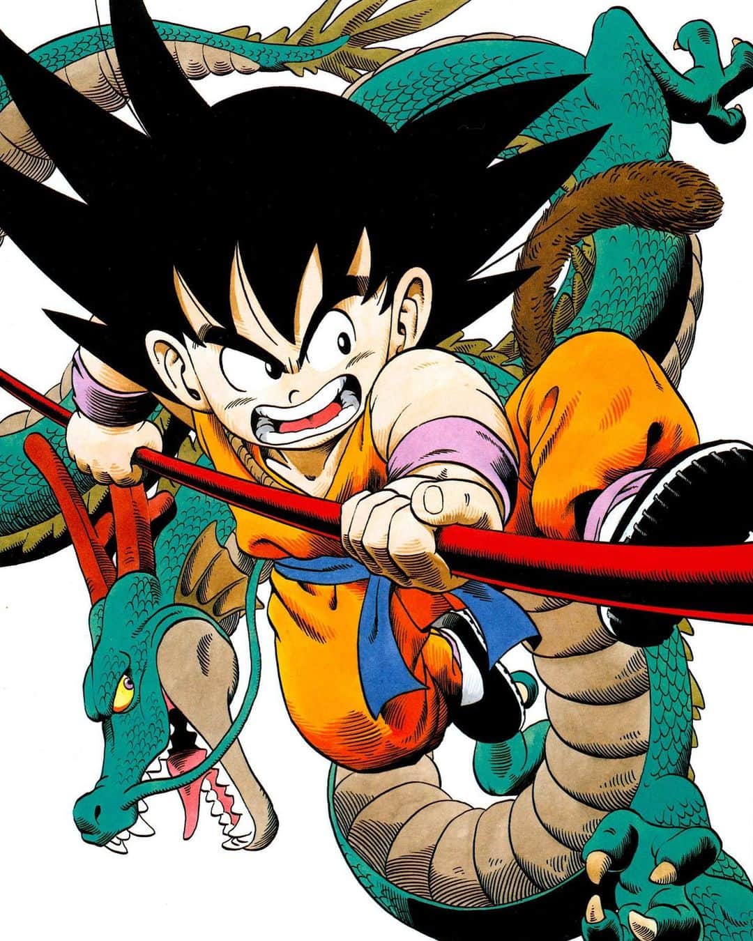鳥山明（ファンアカウント）さんのインスタグラム写真 - (鳥山明（ファンアカウント）Instagram)「Kid Goku and Shenron. 1992 _ 子供の悟空とシェンロン。 1992 _ #AkiraToriyama  #鳥山明 ™ #Db #DragonBall #ドラゴンボール #Dbz #DragonBallZ #ドラゴンボールZ #DragonBallSuper #Goku #悟空 #Vegeta #ベジータ #Piccolo #ピッコロ #Gohan #Trunks #Frieza #Majinbuu #Saiyan #Anime #アニメ #Manga #マンガ #birdstudio #dbs #Japan #Drslump」7月16日 6時51分 - akira.toriyama