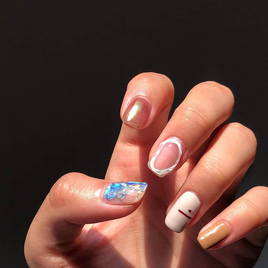 のインスタグラム：「#nails」