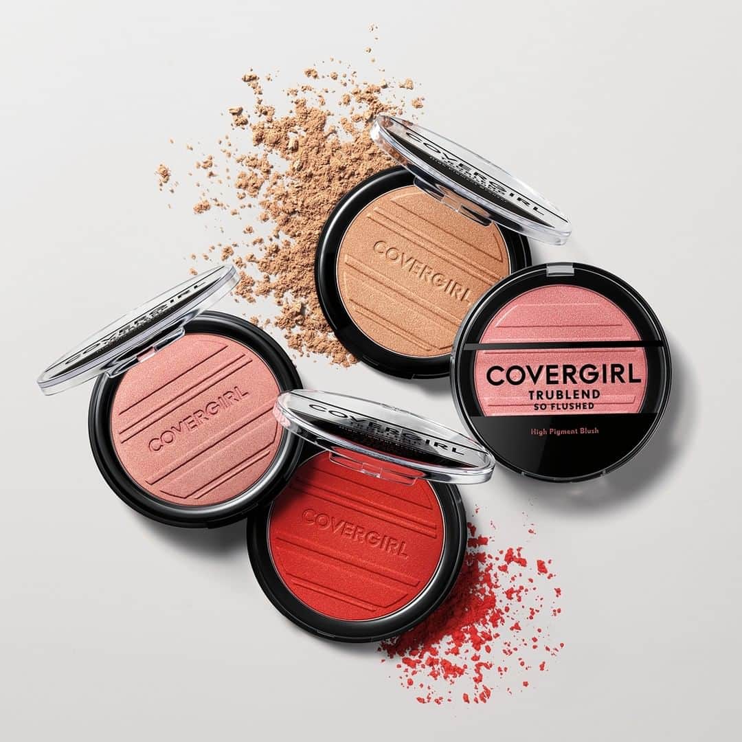 COVERGIRLさんのインスタグラム写真 - (COVERGIRLInstagram)「Get a flush of color with our NEW #TruBlend So Flushed Blush & Bronzer! 😍 Intense, high-impact pigment in just one swipe. #EasyBreezyBeautiful #COVERGIRLCrueltyFree #CrueltyFree」7月16日 10時00分 - covergirl