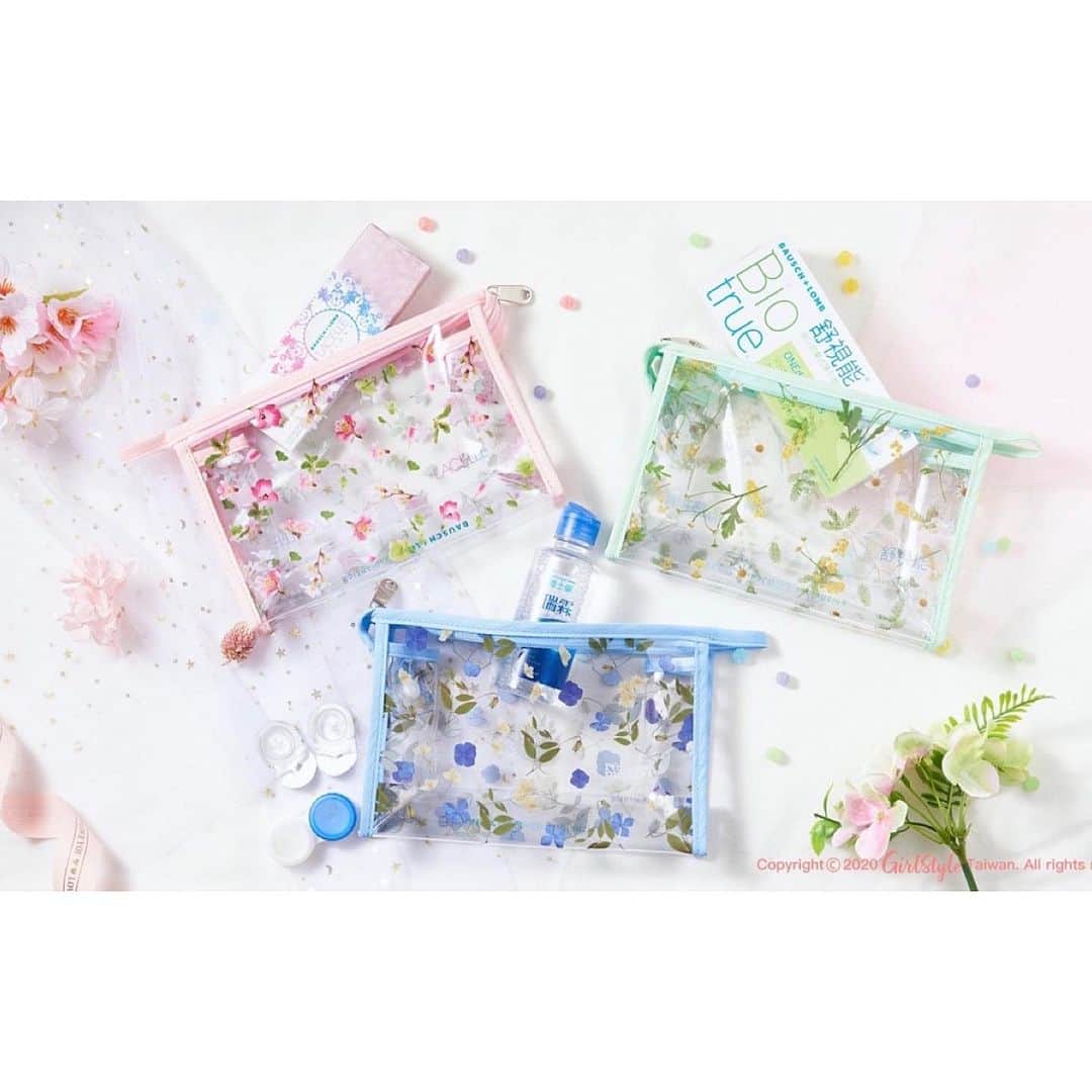 planticaさんのインスタグラム写真 - (planticaInstagram)「Bausch + Lomb's collaboration campaign is featured in @girlstyle.tw which is one of the most popular web media of lifestyle tips for women in Taiwan!📱﻿ ﻿ The thing is, each of floral designs on the novelty pouch matches new contact lens colors [Brown, Blue and Green] #迷眸棕 🟤 #迷眸藍 🔵 #迷眸綠 🟢 !!﻿ ﻿ As you can see in the top image, you can put and carry your eye care products in the pouch.👛﻿ ﻿ Thank you, girlstyle.tw, for this beautiful image shoot that makes our heart flutter!💫﻿ _ Credits are as follows ;﻿ ﻿ 👁: @lacelle_taiwan ﻿ 👩🏻: @doris4439 ﻿ 📸: @ass_photography ﻿ ✍️: @girlstyle.tw ﻿ _ Conditions for Novelty ;﻿ For customers who visit one of the approximately 3,000 Bausch + Lomb stores in Taiwan and purchase products at least RMB 1,299.﻿ ﻿ Duration : July 1, 2020 - August 31, 2020﻿ Stores : Bausch + Lomb chain of stores (仁愛眼鏡、小林眼鏡、寶島眼鏡、得恩堂眼鏡etc..)﻿  ———————﻿ #博士倫 #LACELLE #bauschlomb #plantica #プランティカ #🇹🇼 #🇯🇵 ﻿」7月16日 12時39分 - plantica_jp