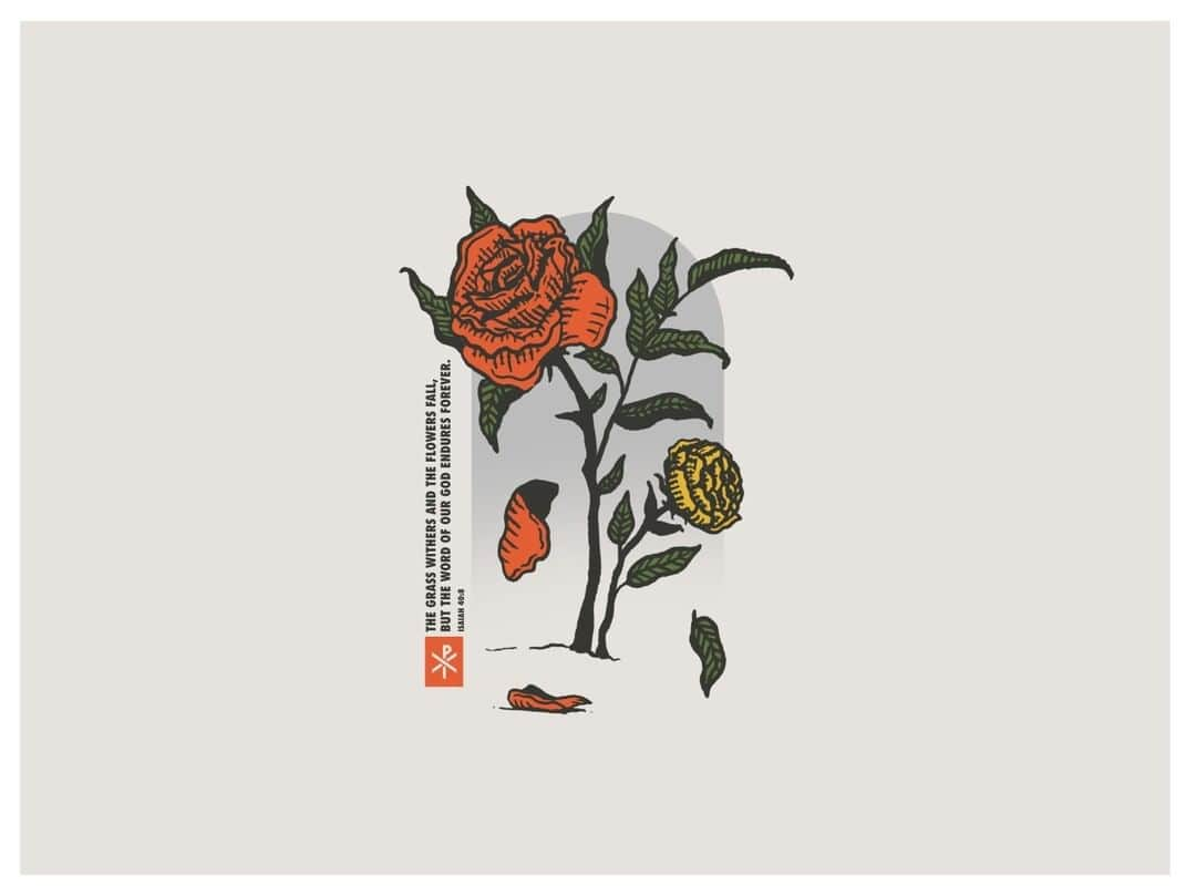 Dribbbleさんのインスタグラム写真 - (DribbbleInstagram)「Flowers will fall Tee by Dallas Addair ⠀ ⠀ #dribbble #design #tshirtdesign #graphicdesign #badgedesign」7月16日 15時17分 - dribbble