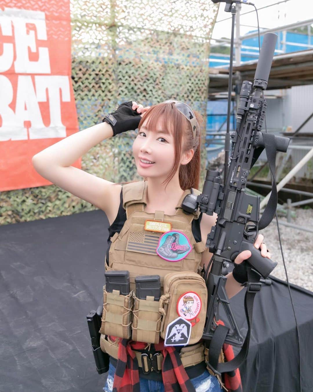 坂地久美さんのインスタグラム写真 坂地久美instagram ピースコンバット さんから イベント中に撮影したお写真を頂きました 良く聞かれますが Peacecombatgeams で装着していた アイウェア は Gatorz ゲイターズ です 撮影の時のみマスク