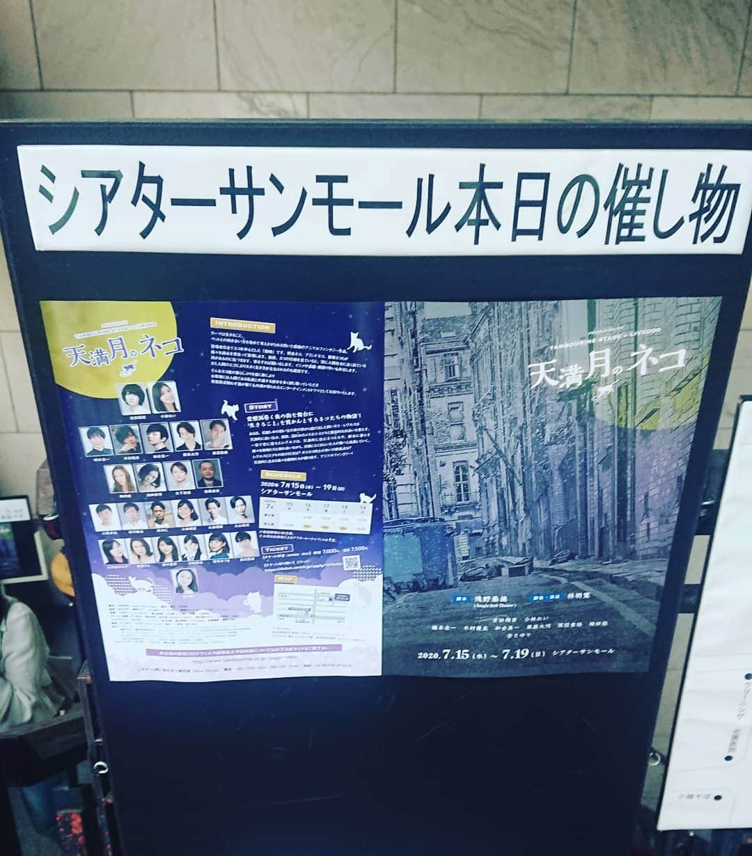 工藤亜耶さんのインスタグラム写真 - (工藤亜耶Instagram)「演出 林明寛 出演 杏さゆり 舞台 天満月の猫 観に行って来ました(^O^)  猫の話って聞いてて、どんな風にやるんだろうって思ってたけど、しっかり猫の世界に入り込めました(^∧^)  猫好きなもんで、3回くらい泣いた(´Д｀)  コロナで、久しぶりに舞台見たから、 とっても面白かったです！！  アッキーの作る、セット、照明、音楽、演出含めいろんな方面から、楽しめました(^O^) #天満月の猫  #林明寛 #杏さゆり」7月16日 18時14分 - ayakudou