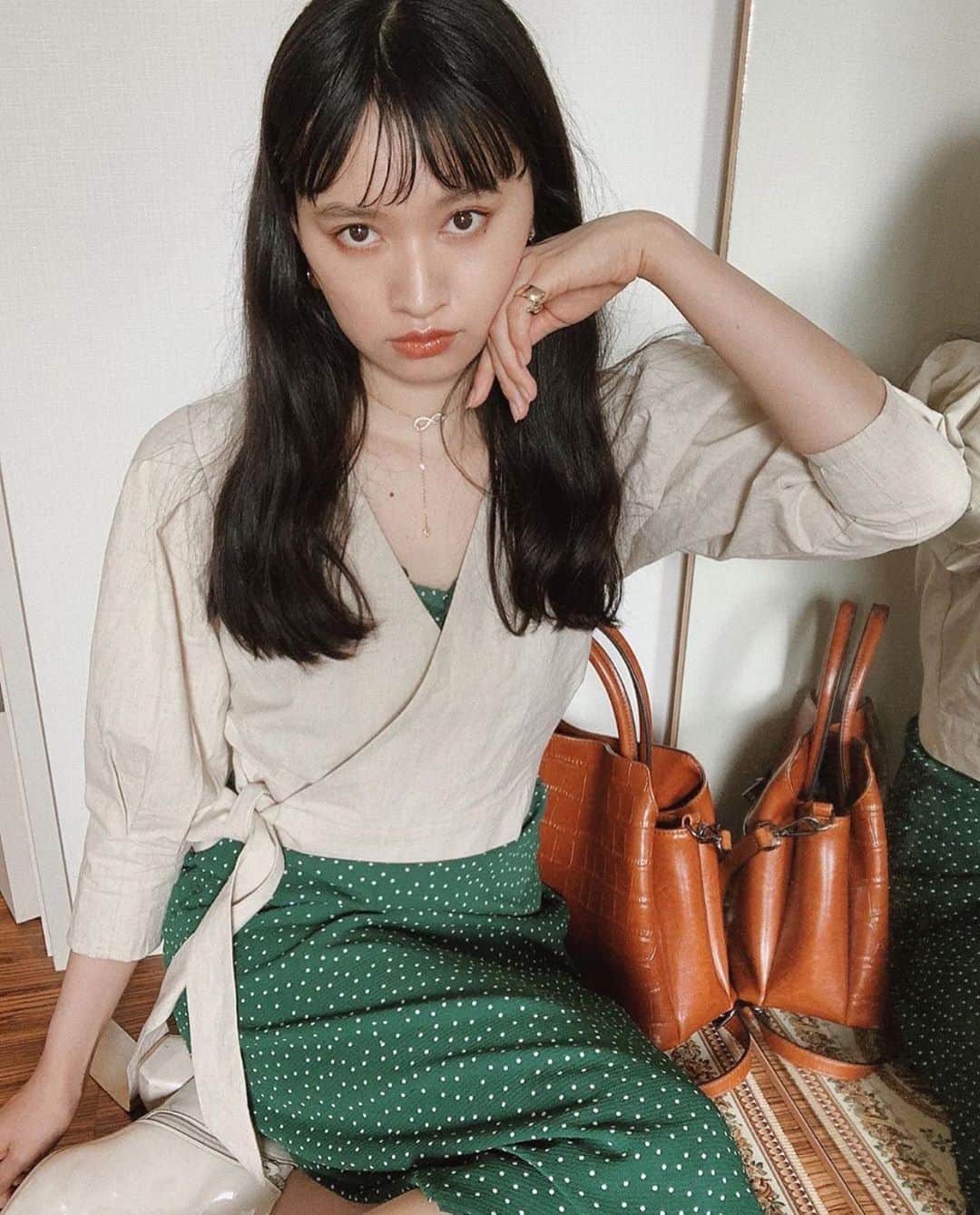 shihori.kathleenのインスタグラム：「SPUR.JP のSUMMER DRESS企画見てね😘 #ワンピース」