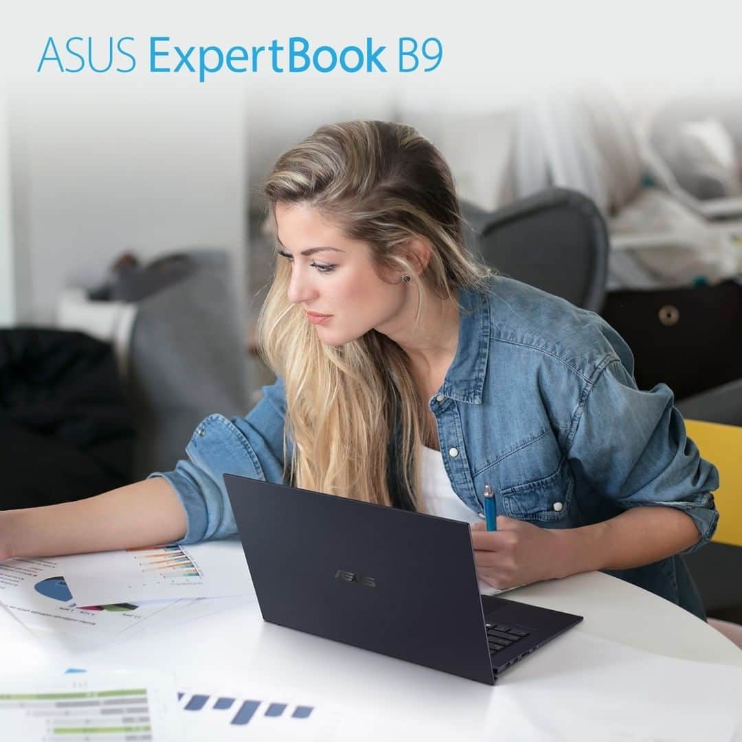 ASUSさんのインスタグラム写真 - (ASUSInstagram)「Take charge of your #WorkFromHome projects with the dynamic #ExpertBook B9 business laptop. #StayHome」7月16日 19時35分 - asus