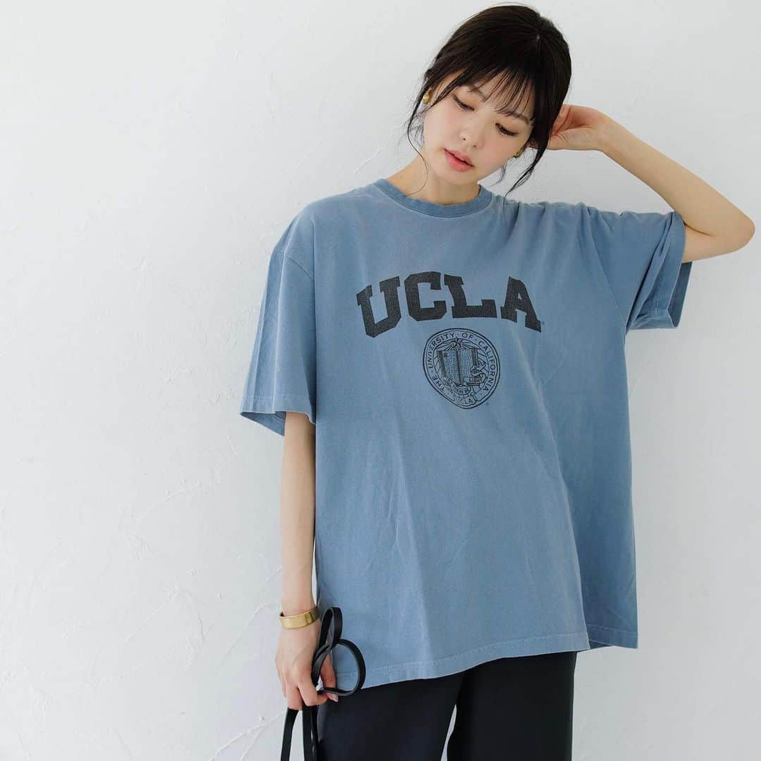 TIENS ecouteさんのインスタグラム写真 - (TIENS ecouteInstagram)「【New Arrival】﻿ ﻿ ピグメント染めを施したヴィンテージ感のあるTシャツ。﻿ ﻿ メンズライクなサイズ感で大人カジュアルに着こなせます❤︎﻿ ﻿  ¥6,900+tax ﻿ ﻿ ﻿」7月16日 19時41分 - tiensecoute