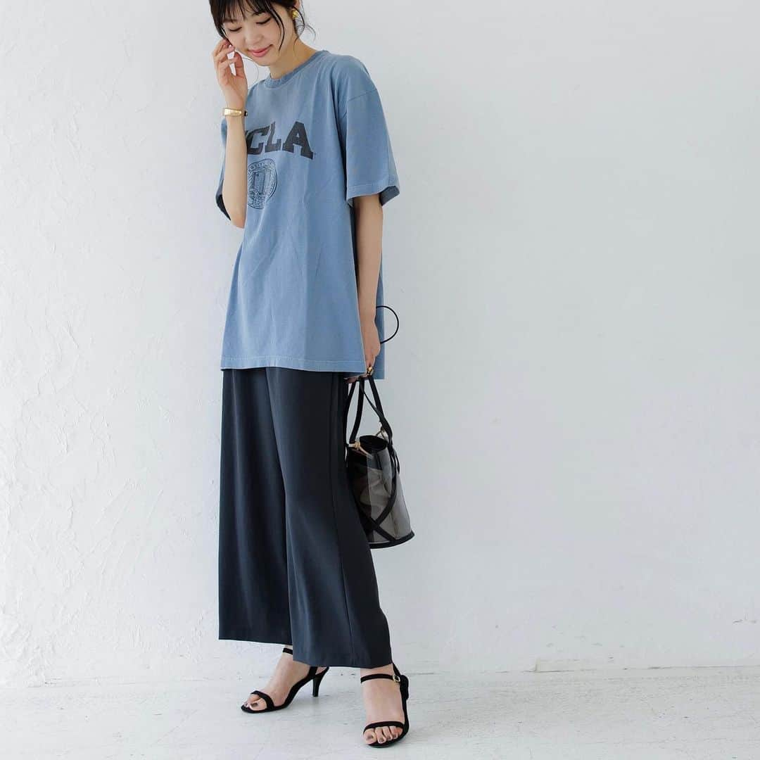 TIENS ecouteさんのインスタグラム写真 - (TIENS ecouteInstagram)「【New Arrival】﻿ ﻿ ピグメント染めを施したヴィンテージ感のあるTシャツ。﻿ ﻿ メンズライクなサイズ感で大人カジュアルに着こなせます❤︎﻿ ﻿  ¥6,900+tax ﻿ ﻿ ﻿」7月16日 19時41分 - tiensecoute