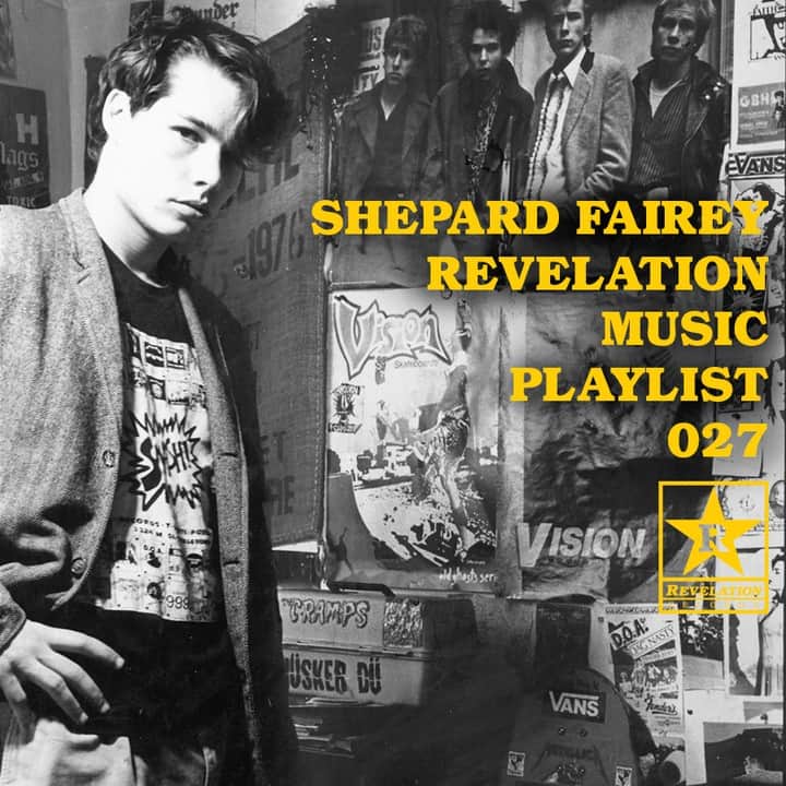 Shepard Faireyのインスタグラム：「I grew up in Charleston, South Carolina, which was very conservative, so punk and hardcore were basically the jailbreak soundtrack to my escape from the prison of narrow minds. I created a playlist for @revelationrecords, you can check it out on @spotify through the link in my bio! These songs are part of my soundtrack. My skateboard was my literal vehicle, but punk and skate culture were the vehicles that helped me understand the freedom and power of D.I.Y. creativity. My tastes have broadened artistically and musically, but the independent spirit of punk is an essence in almost everything that drives and inspires me. As Ian MacKaye said, “punk is the free space."⁠ -Shepard」