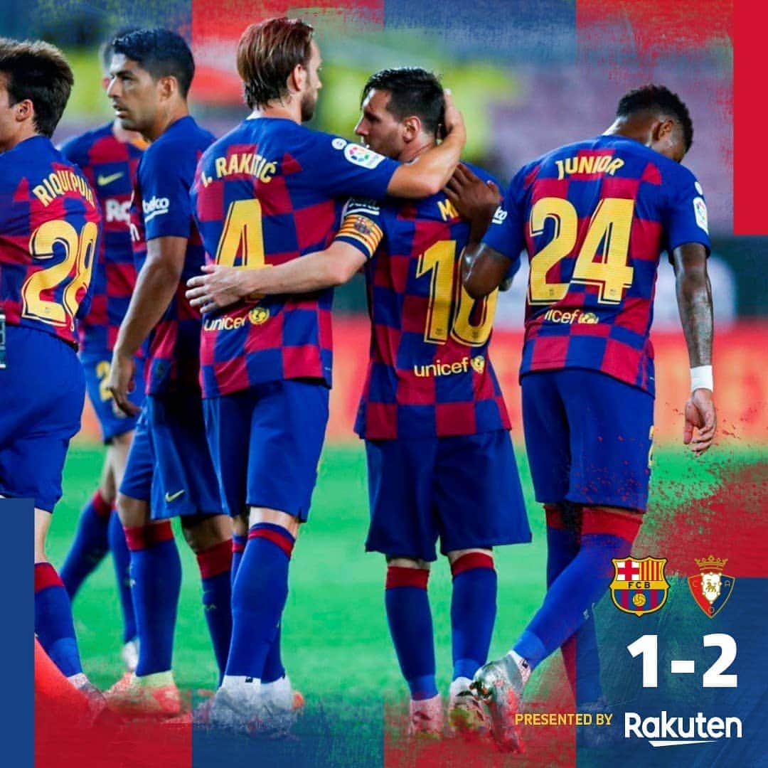 FCバルセロナさんのインスタグラム写真 - (FCバルセロナInstagram)「The end. Barça 1-2 Osasuna ⚽ Messi」7月17日 6時01分 - fcbarcelona