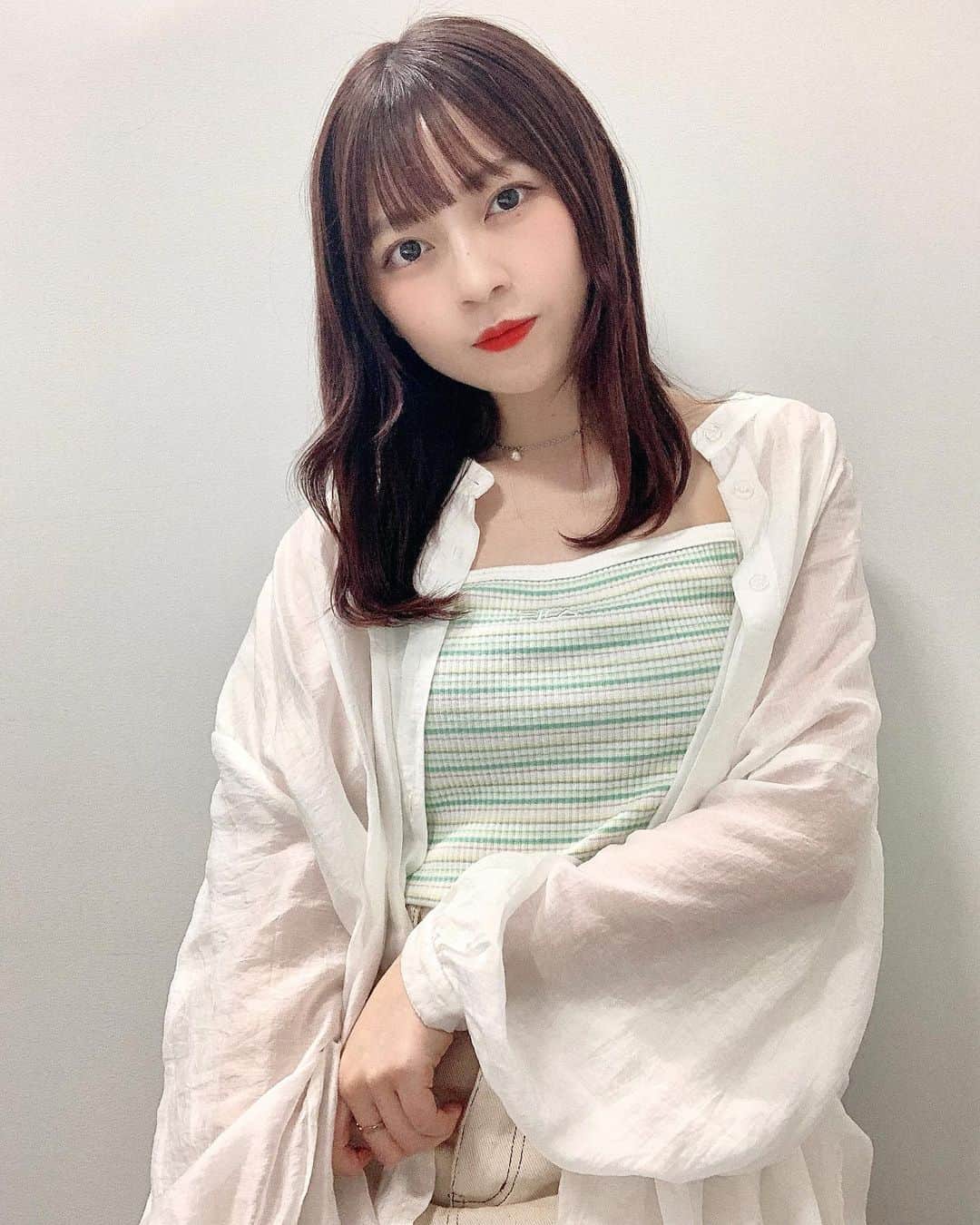 のインスタグラム：「🐰☁！ ﻿ ﻿ ﻿ ﻿#今日のコーデ です どかな〜¨̮ ﻿」