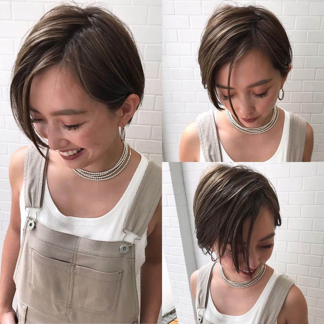 ショートヘアカタログ・紺野 善仙さんのインスタグラム写真 - (ショートヘアカタログ・紺野 善仙Instagram)「夏hair🍍 #紺野ショート @kazuha_y5」7月16日 22時29分 - nori190