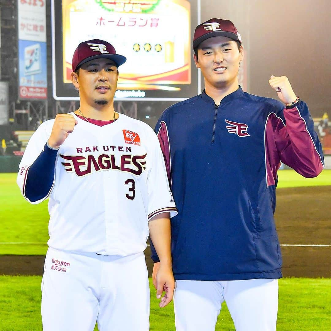 東北楽天ゴールデンイーグルスさんのインスタグラム写真 - (東北楽天ゴールデンイーグルスInstagram)「⚾️ ⚾️E 7-4 L⚾️ 投打で相手を上回り接戦を制して2連勝‼️ 緊急登板の安樂選手が好リリーフで勝ち投手に👍🏼 浅村選手は初回の先制点を奪うなど2打点の活躍✨ 今日もチャンスに強かった鈴木大地選手は3安打2打点👑 6回には辰己選手が2号2ランを放ち貴重な追加点👏🏼 最後は森原選手が3奪三振で締めて4セーブ目💯 先発弓削選手の無念をチームで支えての大きな勝利‼️ #rakuteneagles #NOWorNEVERいまこそ #日本一の東北へ  #安樂智大  #浅村栄斗 #鈴木大地  #辰己涼介  #森原康平 #写真もイープレで」7月16日 22時57分 - rakuten_eagles